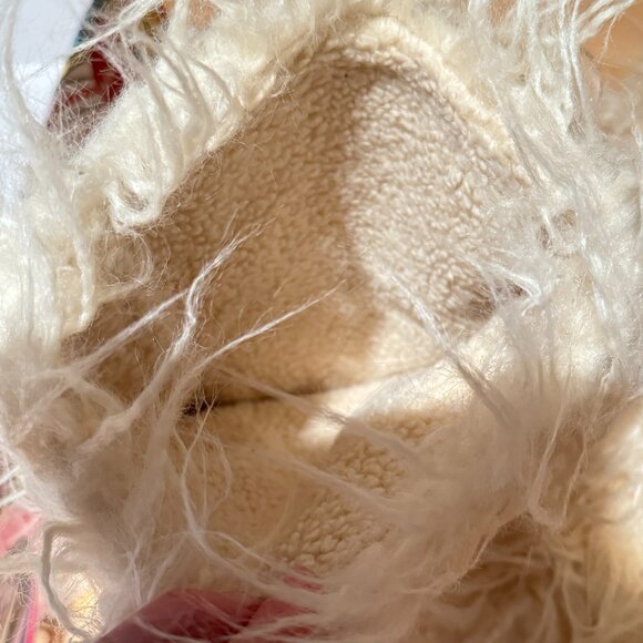 Jeffrey Campbell Fluffy-ok Shaggy Fur Sherpa Over Knee High Boots Yeti 8.5 9 - Picture 8 of 9